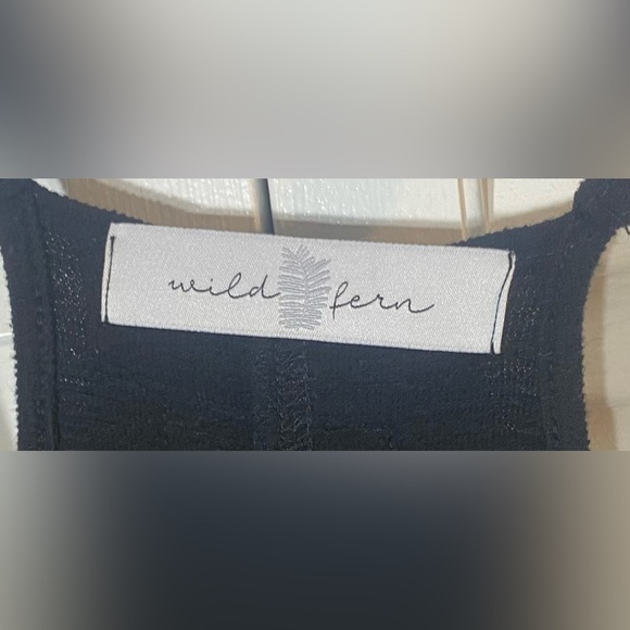Wild Fern Jumpsuit Size Small Black Stretch Adjustable Straps Pockets Racerback - Picture 2 of 9